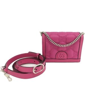 GUCCI Shoulder Bag GG Pink